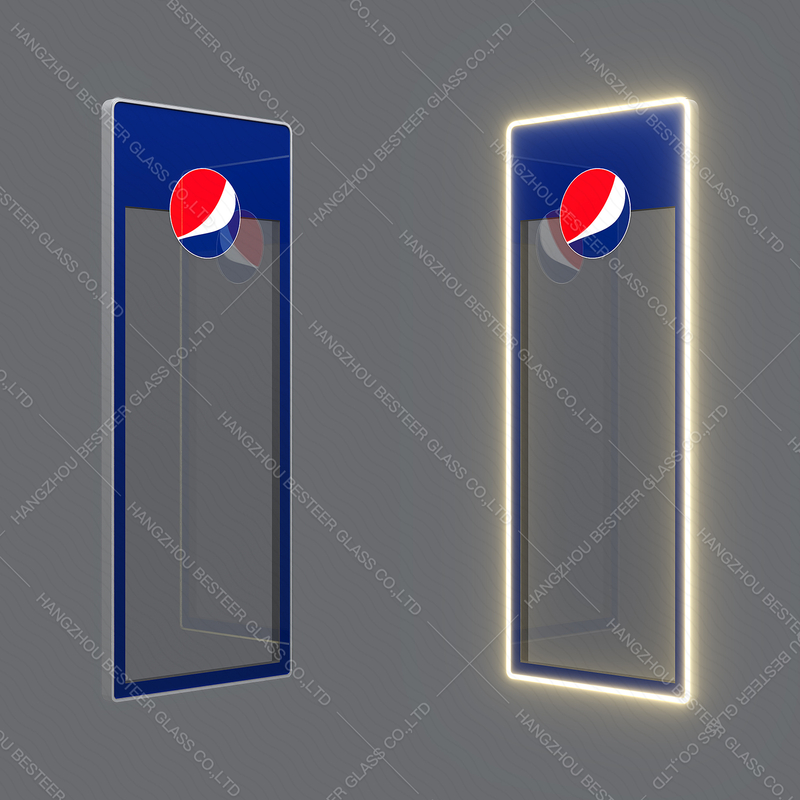 LED Display Glass Door for Beverage Refrigerator