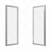 Stainless Steel Display Showcase Chiller Glass Door