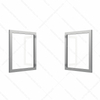 Stainless Frame Heated Glass Door for Wine Refrigerator