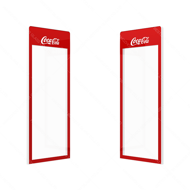Vertical Frameless Glass Door for Beverage Cooler 
