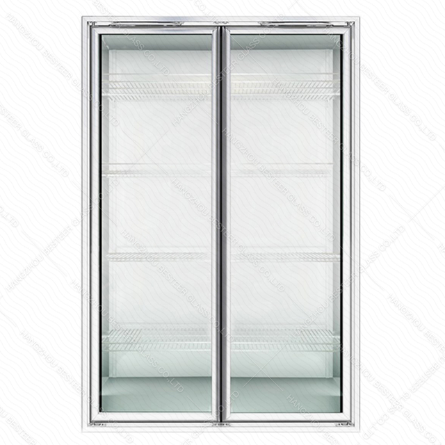 Triple Glazed Low-e Tempered Insulated Glass Door for Walk In Cooler