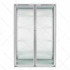 Side by Side Aluminum Frame Display Glass Door for Cold Room System