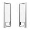 Low-e Tempered Heating Glass Door for Vending Machine