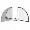 Cake Showcase Display Insulated Mirror Glass