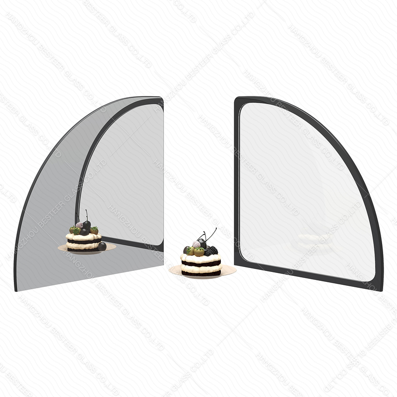 Cake Showcase Display Insulated Mirror Glass