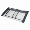 Curved low-e glass lid for commercial chest freezer