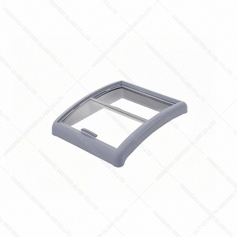 Glass door & frame for glass top ice cream display freezer