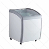Glass door & frame for glass top ice cream display freezer