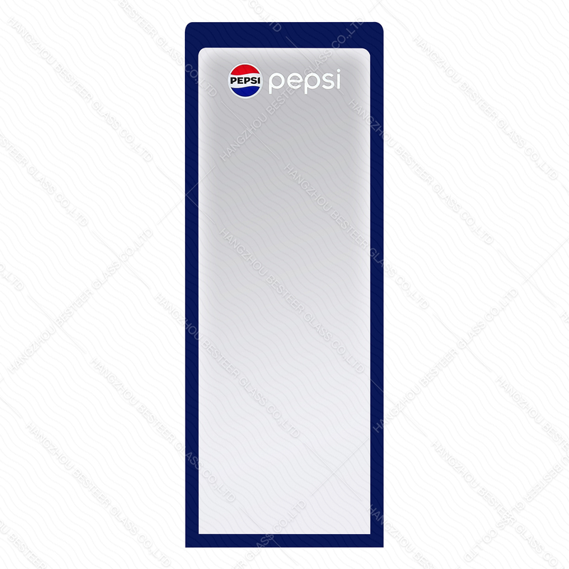 3D Illuminated Logo Glass Door for Refrigerated Display Cabinets