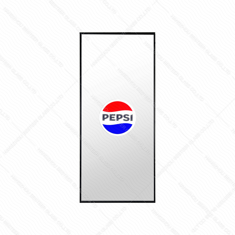3D Illuminated Logo Glass Door for Pepsi refrigerated display cases