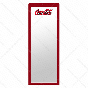 3D Illuminated Logo Glass Door for Coca cola Refrigerated showcases