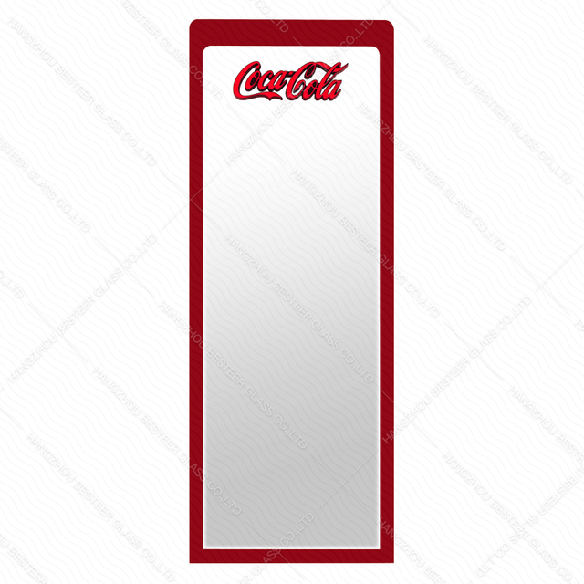 3D Illuminated Logo Glass Door for Coca cola Refrigerated showcases